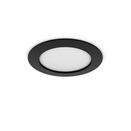 Philips - LED RGBW dimerizável luminária embutida para casa de banho Hue SLIM LED/12W/230V 1000-20000K preta IP44