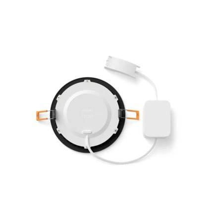 Philips - LED RGBW dimerizável luminária embutida para casa de banho Hue SLIM LED/12W/230V 1000-20000K preta IP44