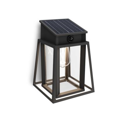 Philips - Luminária de parede solar LED com sensor de movimento e crepúsculo LYSIN LED/3,2W/3,7V 2600 mAh 4000K IP44