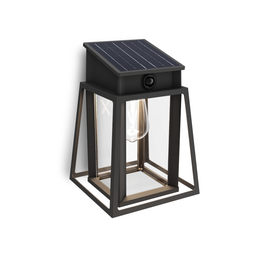 Philips - Luminária de parede solar LED com sensor de movimento e crepúsculo LYSIN LED/3,2W/3,7V 2600 mAh 4000K IP44