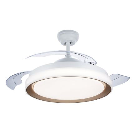 Philips - Candeeiro de teto LED com ventilador LED/35W/230V 5500/4000/2700K dourado + comando remoto