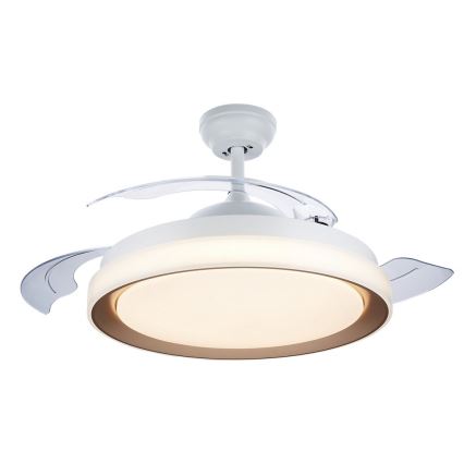 Philips - Candeeiro de teto LED com ventilador LED/35W/230V 5500/4000/2700K dourado + comando remoto