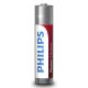 Philips LR03P12W/10 - 12 pçs Pilha alcalina AAA POWER ALKALINE 1,5V