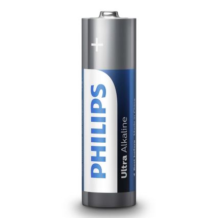 Philips LR6E4B/10 - 4 pçs Pilha alcalina AA ULTRA ALKALINE 1,5V 2800mAh