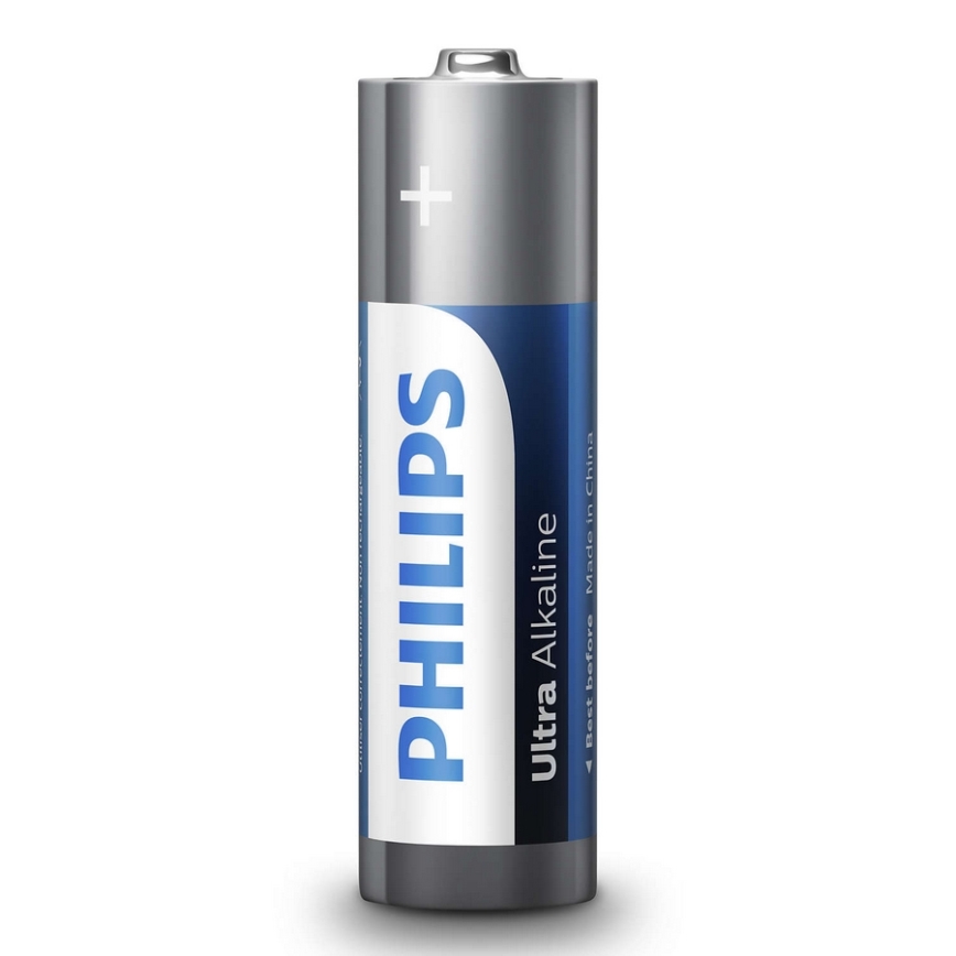 Philips LR6E4B/10 - 4 pçs Pilha alcalina AA ULTRA ALKALINE 1,5V 2800mAh