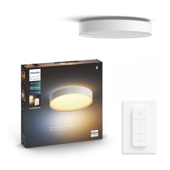 Philips - Luminária de banheiro LED regulável Hue DEVERE LED/33,5W/230V IP44 diâmetro 425 mm 2200-6500K + controlo remoto
