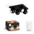 Philips - Luminária de embutir LED regulável Hue BUCKRAM 4xGU10/5W/230V + comando à distância