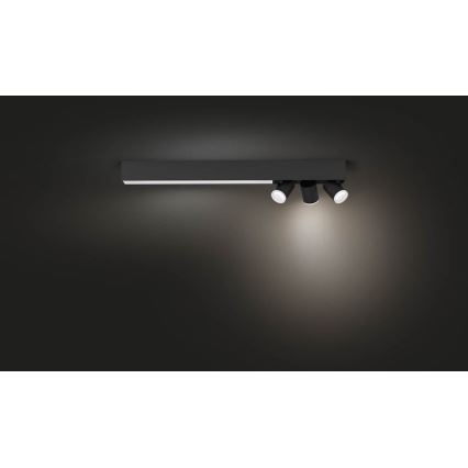 Philips - Luminária de embutir LED RGBW regulável LED/25W/230V + 3xGU10/5,7W