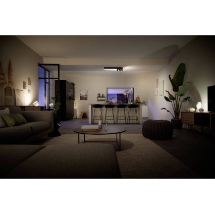 Philips - Luminária de embutir LED RGBW regulável LED/25W/230V + 3xGU10/5,7W