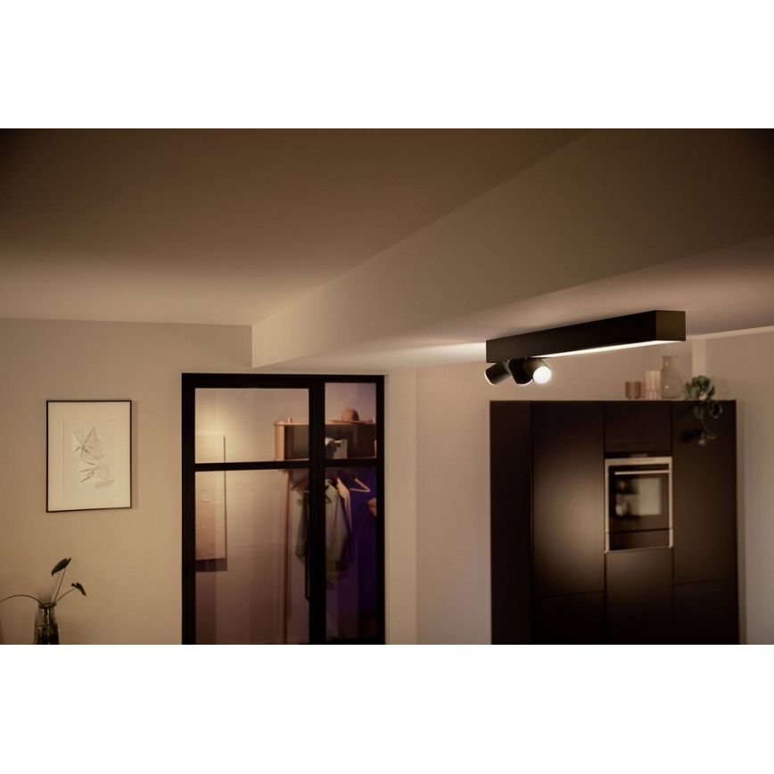 Philips - Luminária de embutir LED RGBW regulável LED/25W/230V + 3xGU10/5,7W