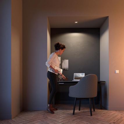 Philips - Luminária LED RGBW encastrável e dimerizável DONEGAL 1xGU10/4,8W/230V + controlo remoto