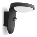 Philips - Luminária de parede exterior LED com sensor LED/9W/230V 4000K IP44
