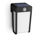 Philips - Luminária de parede solar LED com sensor SHROUD LED/2,3W/3,7V 600 mAh IP44