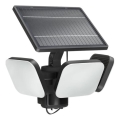 Philips - Luminária de parede solar LED com sensor ZYREN LED/24,5W/3,7V 2600 mAh 5000K IP65 preta