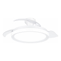 Philips - Luminária de teto LED dimerizável com ventilador BLISS LED/35W/230V branca + controlo remoto