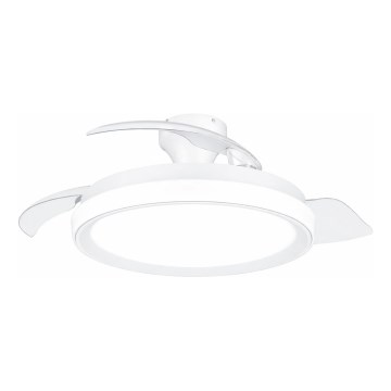 Philips - Luminária de teto LED dimerizável com ventilador BLISS LED/35W/230V branca + controlo remoto