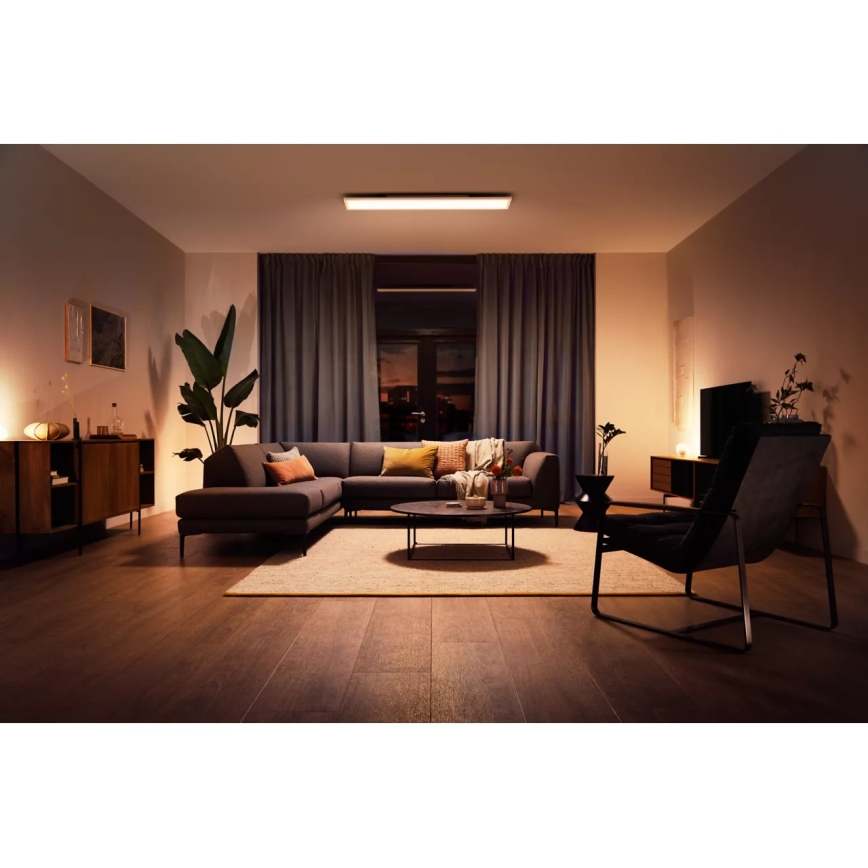 Philips - Luminária de teto LED dimerizável Hue AURELLE LED/39W/230V 2200-6500K 120x30 cm branca