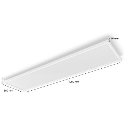 Philips - Luminária de teto LED dimerizável Hue AURELLE LED/39W/230V 2200-6500K 120x30 cm branca