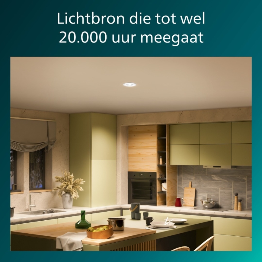 Philips - Luminária LED dimerizável de embutir CILANTRO LED/5W/230V 2700K branca