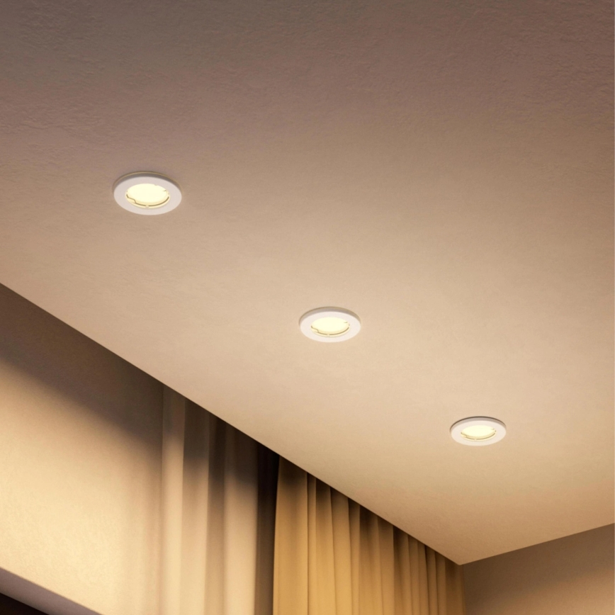 Philips - LED RGBW luminária de embutir dimerizável PERIDOT 1xGU10/6,5W/230V 2700-6500K branca