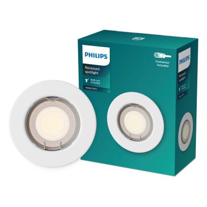 Philips - LED RGBW luminária de embutir dimerizável PERIDOT 1xGU10/6,5W/230V 2700-6500K branca