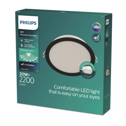 Philips - Luminária LED de encastrar MESON LED/20W/230V 4000K