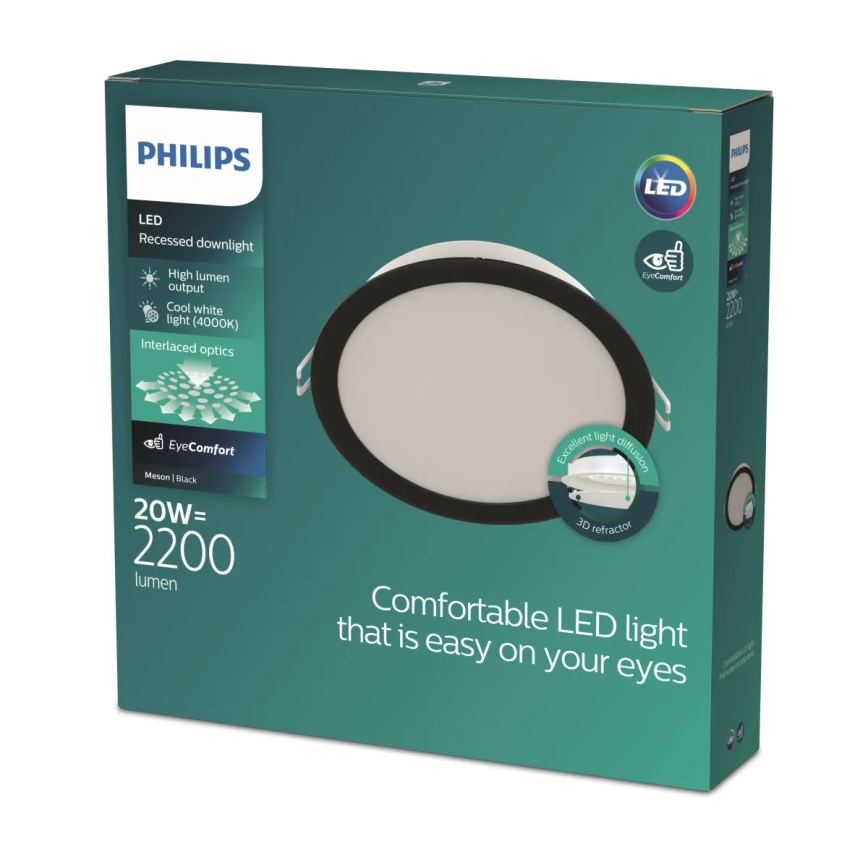 Philips - Luminária LED de encastrar MESON LED/20W/230V 4000K