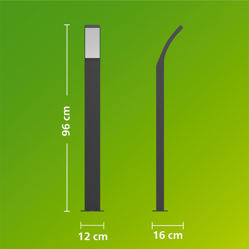 Philips - Luminária LED de exterior SPLAY LED/4,3W/230V 2700K 96 cm IP44