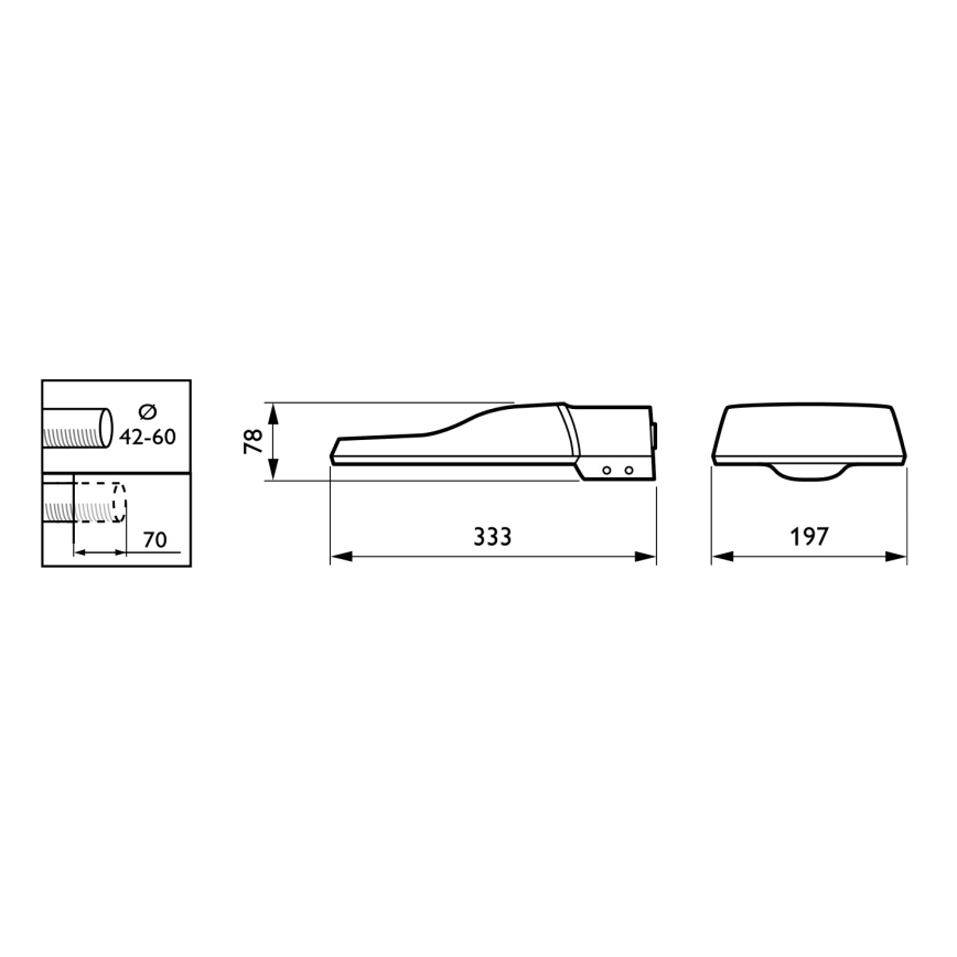 Philips - Luminária LED de Rua CORELINE MALAGA LED/25W/230V 4000K IP65