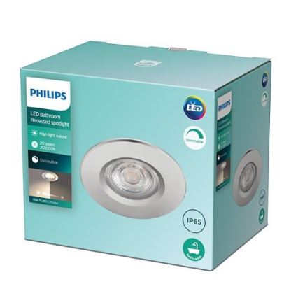 Philips - Luminária LED regulável encastrada para casa de banho DIVE LED/5W/230V IP65