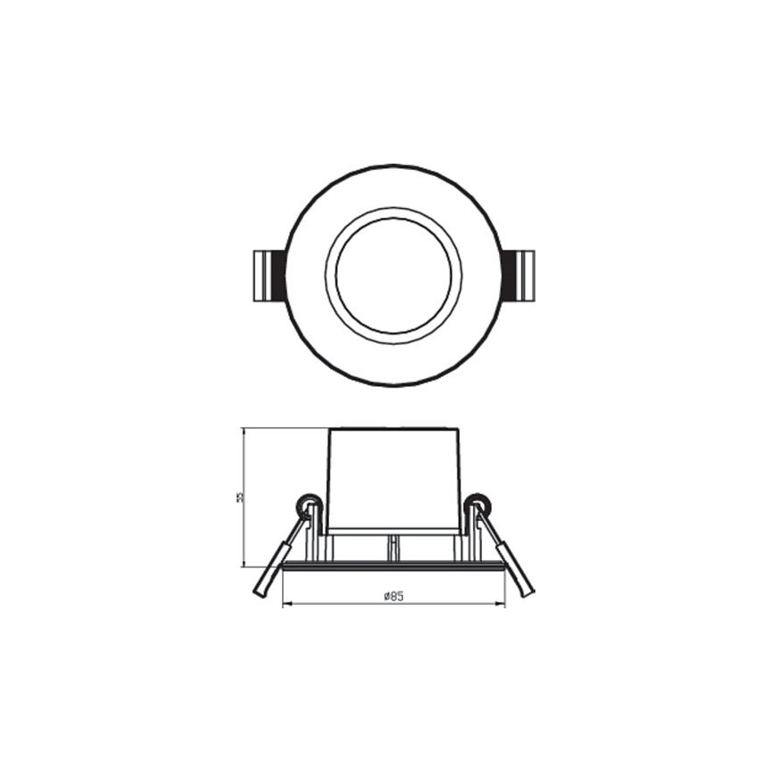 Philips - Luminária LED regulável encastrada para casa de banho DIVE LED/5W/230V IP65