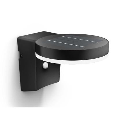 Philips - Luminária de parede solar LED com sensor de movimento e crepúsculo ZONAL LED/1,3W/3,7V 2500 mAh IP44