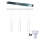 Philips - Lustre LED dimerizável suspenso por cabo para o sistema de trilhos EASYLINK 3xGU10/6,2W/230V 2200-2700K 1m branco
