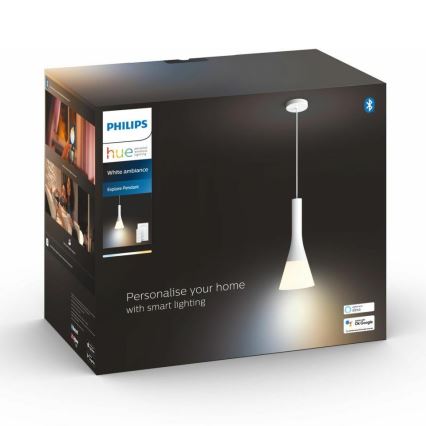 Philips - Candeeiro de teto LED regulável com cabo Hue EXPLORE 1xE27/6W/230V 2200-6500K + comando à distância