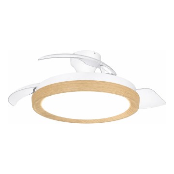 Philips - Luz LED dimerizável com ventilador BLISS LED/35W/230V castanho + comando à distância