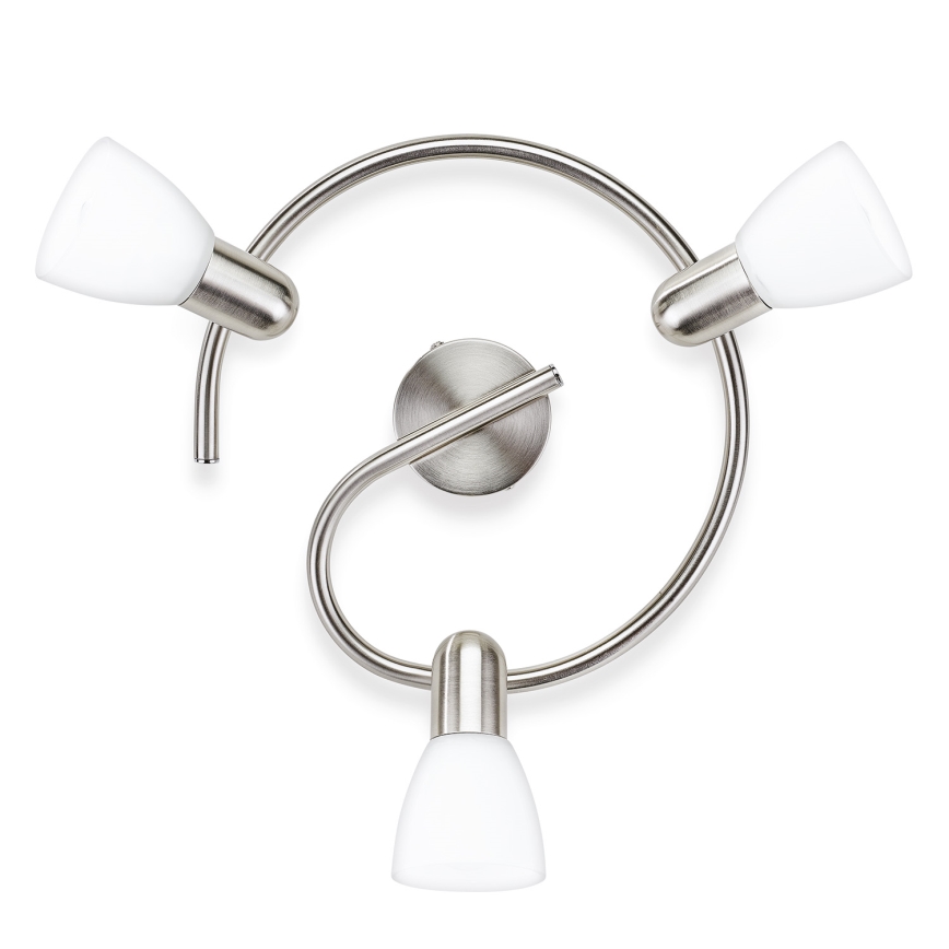 Philips Massive - Luminária de teto embutida 3xE14/40W cromo fosco