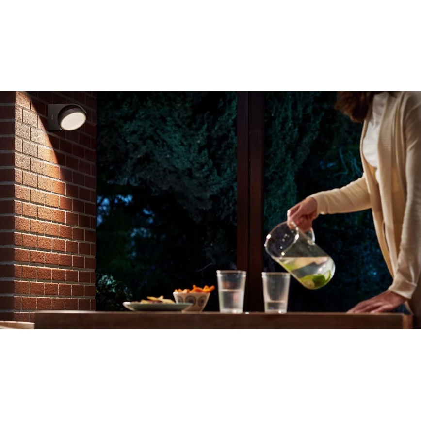 Philips - Luminária de parede LED para exterior LED/7W/230V 2700K IP44