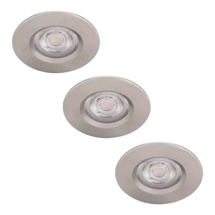 Philips - PACK 3x Iluminação de casa de banho LED com regulação LED/5W/230V 2,700K IP65
