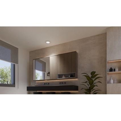 Philips - Conjunto de 2 luminárias embutidas para casa de banho Hue SLIM LED RGBW, dimerizáveis, 8,3W/230V 2000-6500K brancas IP44