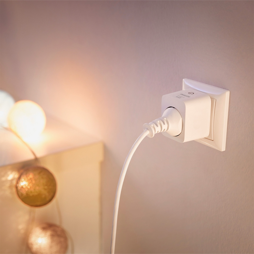 Philips - Pack de 2 tomadas inteligentes SCHUKO 2300W + medidor de energia Wi-Fi