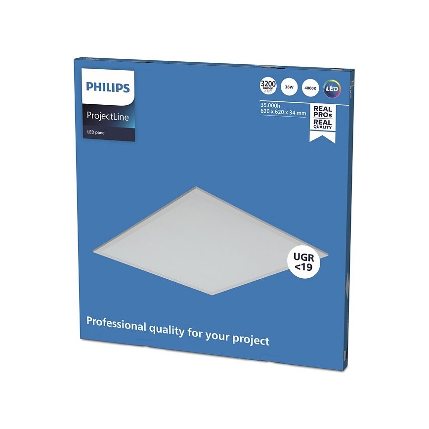 Philips - Painel LED embutido PROJECTLINE LED/36W/230V 62x62 cm