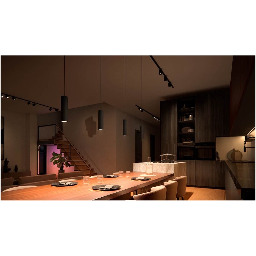 Philips - Lustre suspenso dimerizável em cabo para sistema de calha Hue PERIFO LED RGB/5,2W/24V 2000-6500K