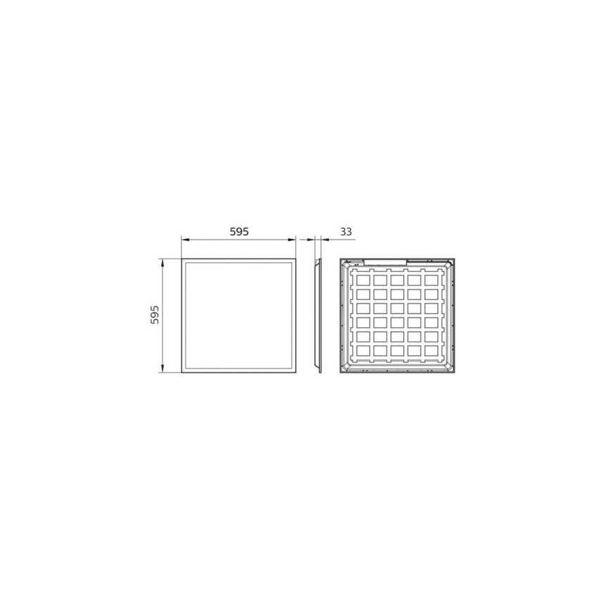 Philips Pila - Painel LED de teto embutido 40W/230V 60x60 cm UGR22