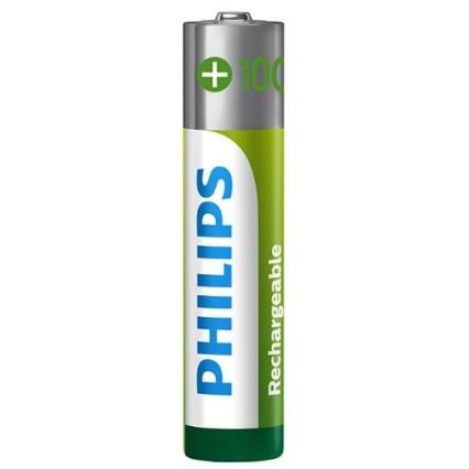 Philips R03B4RTU10/10 - 4 unidades Pilhas recarregáveis AAA NiMH/1,2V/1000 mAh