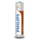 Philips R03L4B/10 - 4 pçs Pilha de cloreto de zinco AAA LONGLIFE 1,5V 450mAh