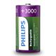 Philips R14B2A300/10 - 2 pçs Pilha recarregável C MULTILIFE NiMH/1,2V/3000 mAh