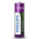 Philips R6B2A260/10 - 2 pçs Pilha recarregável AA MULTILIFE NiMH/1,2V/2600 mAh