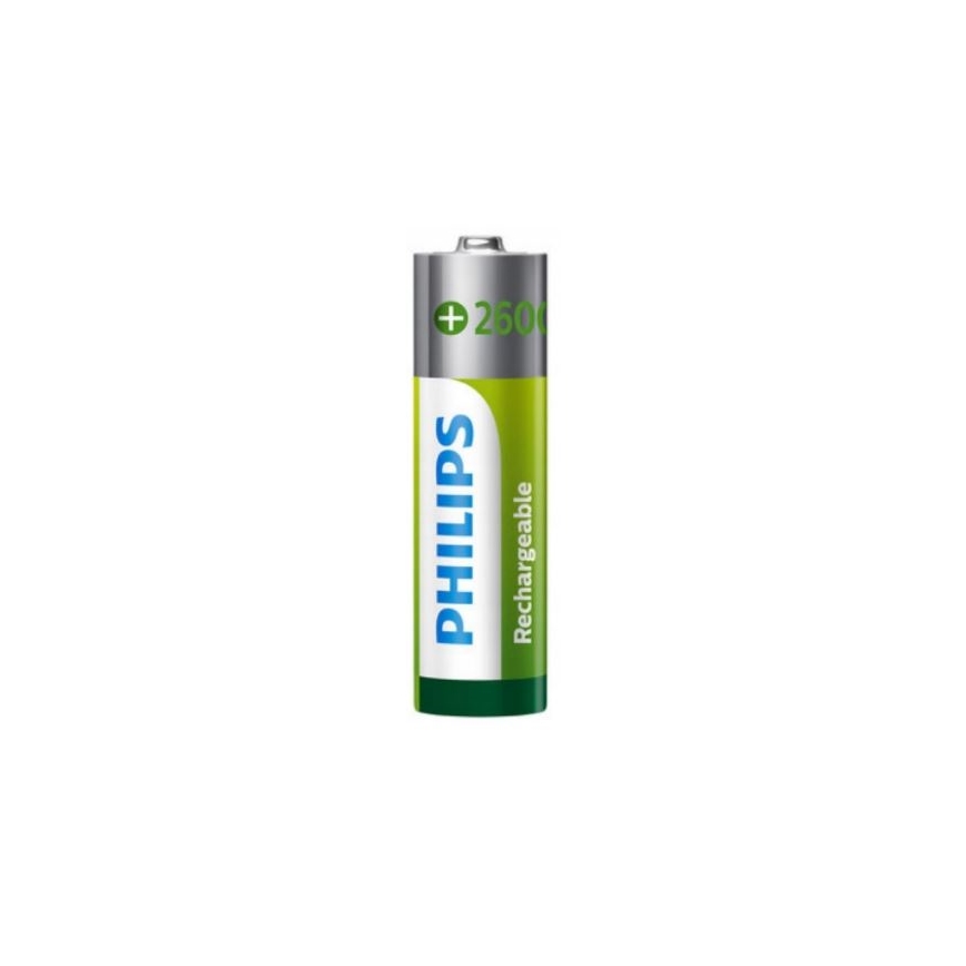 Philips R6B4B260/10 - 4 unidades Pilhas recarregáveis AA NiMH/1,2V/2600 mAh