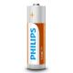 Philips R6L4B/10 - 4 pçs Pilha de cloreto de zinco AA LONGLIFE 1,5V