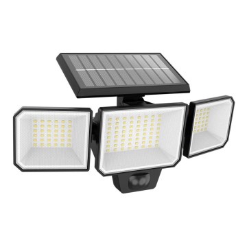 Philips - Refletor de parede solar LED com sensor de movimento e crepúsculo NYSIL 3xLED/8,7W/3,7V 2000 mAh IP65